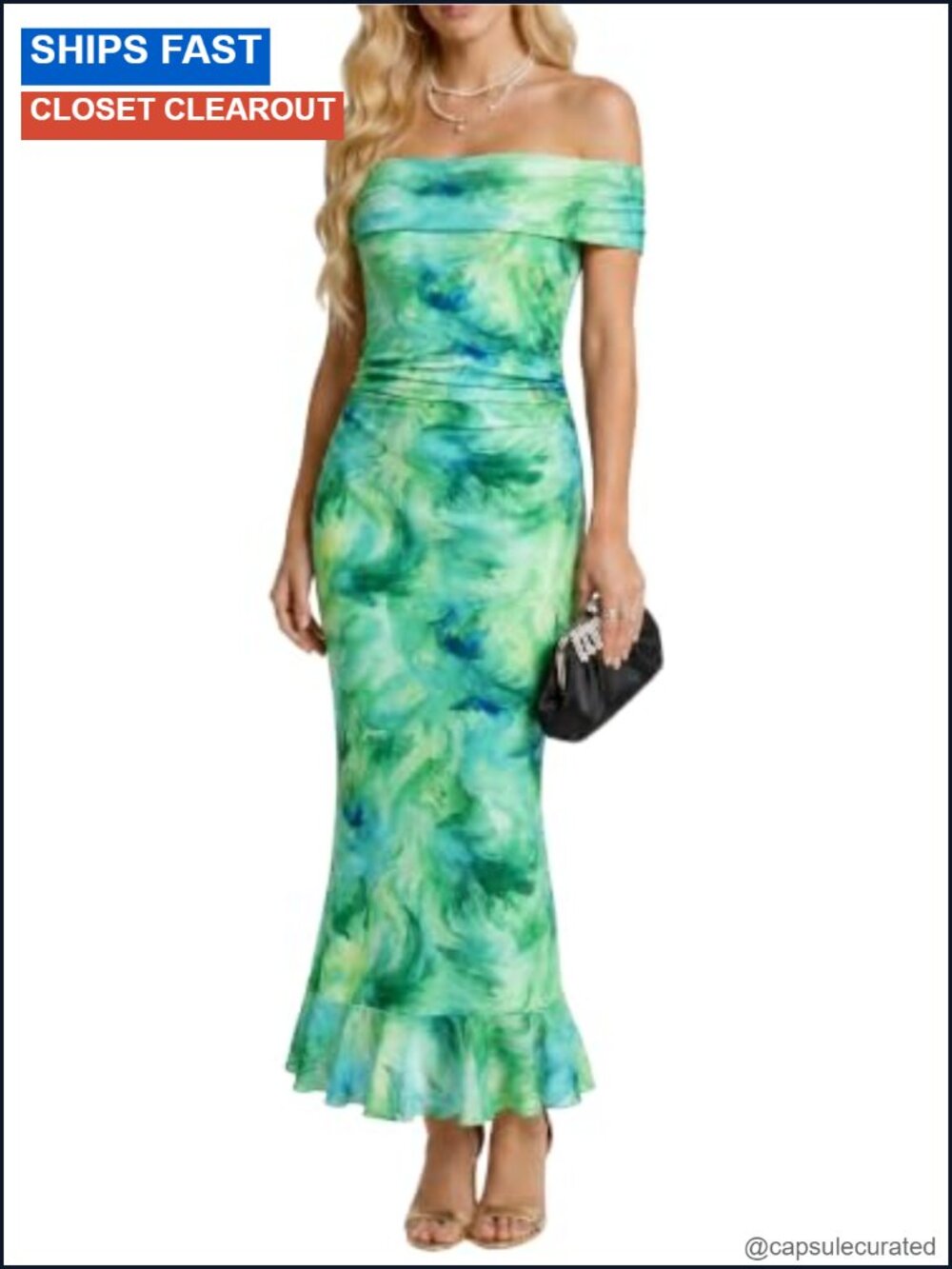 Off Shoulder Floral Maxi Dress Bodycon Formal Wedding Guest Sleeveless